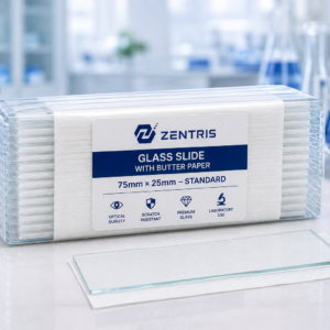 Home glass slide with butter paper (75mm × 25 mm – standard) product 11